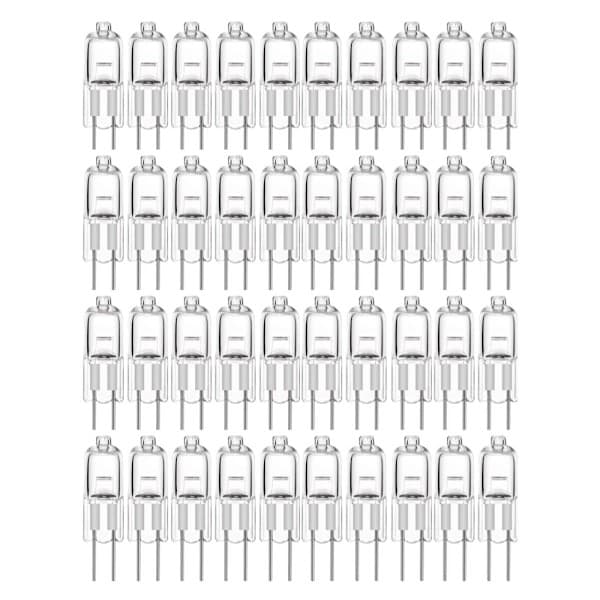4 Halogenlampor / Glödlampor - Varmvit - Halogen 10W (20-pack) 10W (20-pack) 10W (20-pack)