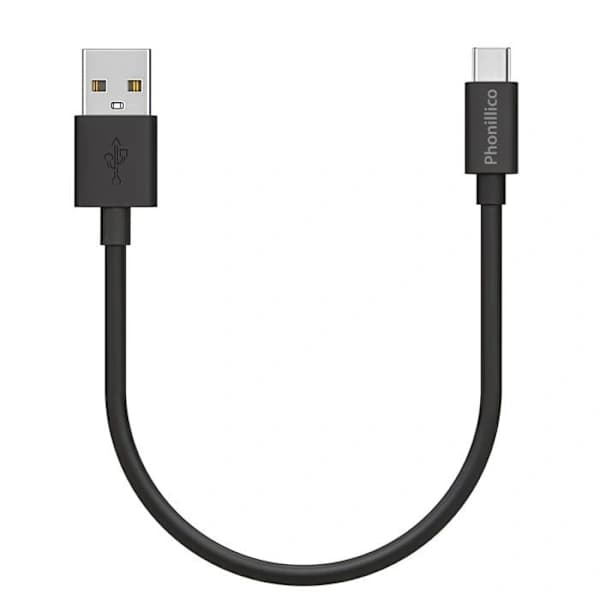 Kaapeli 20cm USB-C Musta OnePlus 10 Pro / OnePlus 9 / OnePlus 9 Pro / OnePlus 8 / OnePlus 8T / OnePlus 7T Musta
