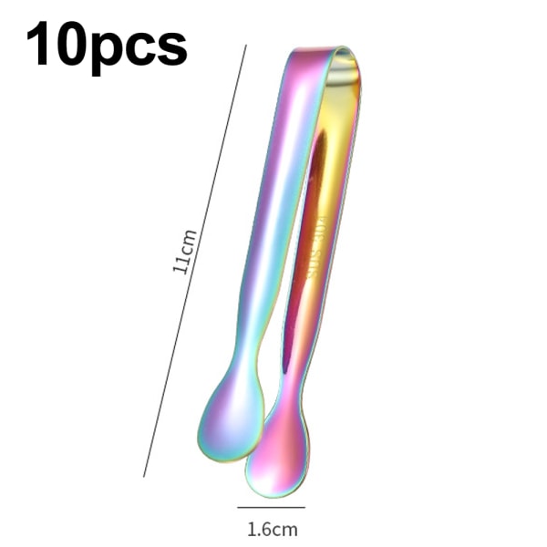 Istång, sockertång, miniserveringstång i rostfritt stål för aptitretare, festkaffe