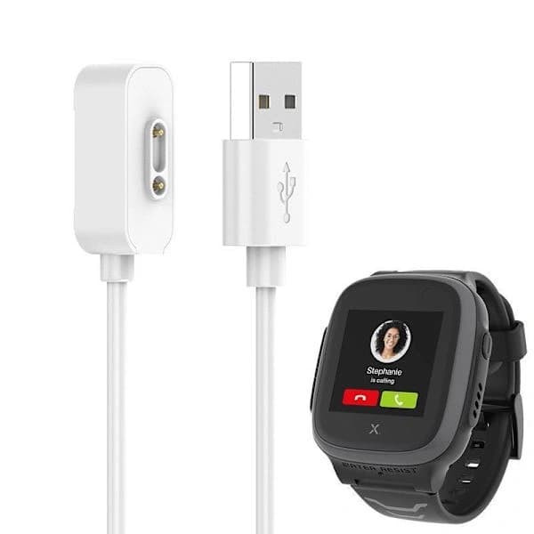 5 Play USB-ladekabel - 100 cm, hvit erstatningslader hvit 100 cm