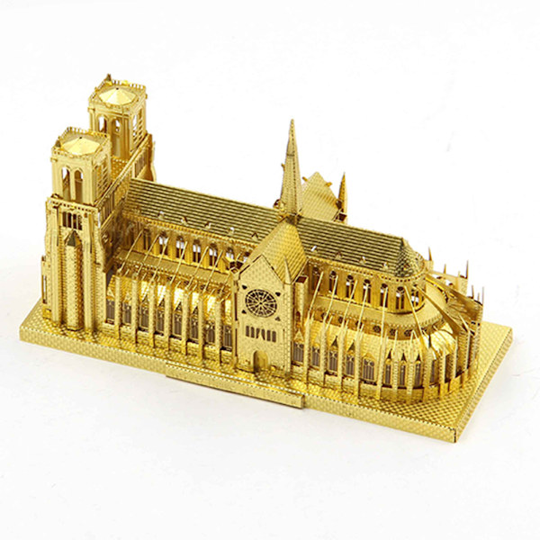 DIY Byggstenar Arkitektur för Notre Dame DE City Paris Heminredning