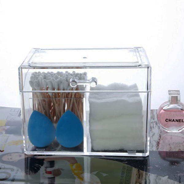 Akryl makeup holder, bomuldsrondel dispenser