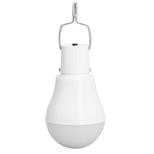 Solcellelyspære Energisparende Hvit Lys USB Solcelle LED Pære Lys for Utendørs Camping Nødsituasjon med Krok