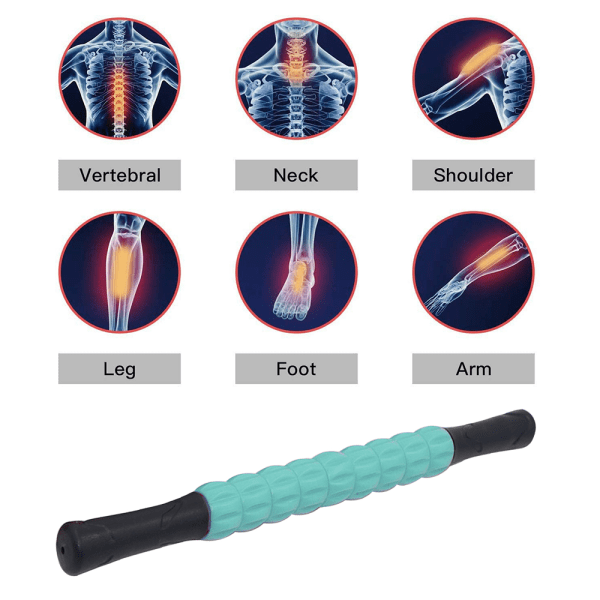 Muskelrulle, massagerulle til atleter, hjælper med at reducere muskelsmerter, kramper, stramhed i ben, arme, ryg, lægmuskler