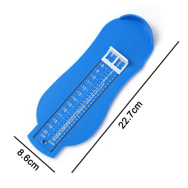Professionell familjefotstorleksmätare för barn, blå
