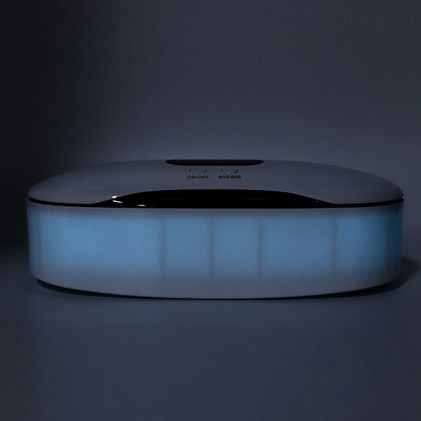 UV-rensboks for tannbørste, barberhøvel, negledesignverktøy - 60S/90S, bærbar, innebygd batteri, LED-UV-boks