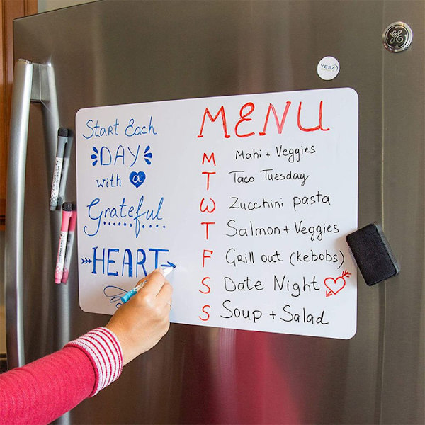 Magnetisk whiteboard-meny