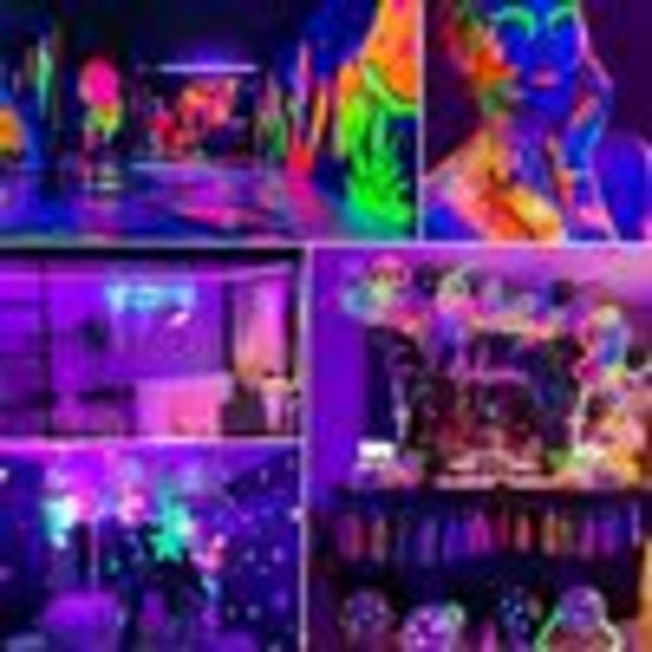 12M UV sort lys LED-strimmel 720LEDs strimmel sort lys strimmel til fest, bar, neonfarver, klub, diskotek, dekoration