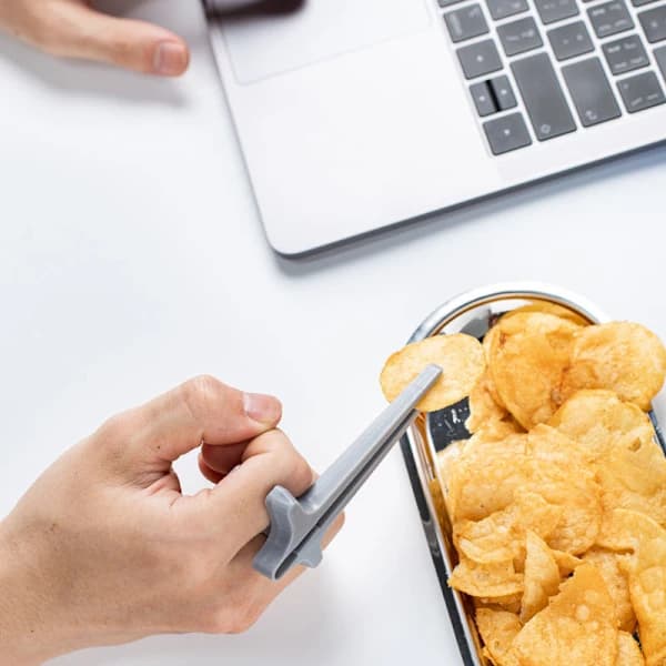 Spil spil Fingerpinde Dovne assistentpindholder Snack Ikke D Sort