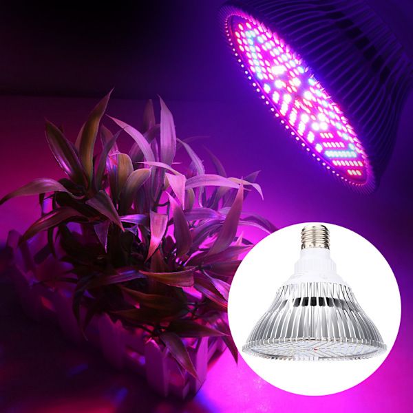 Full Spectrum 150LED 100W E27 Växtlampa för växthusväxter Blomtillväxt 85-265V