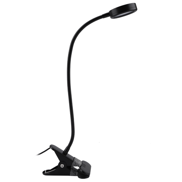 USB -driven växtodlingslampa LED-lampa med svanhals och klämma för växthusbruk