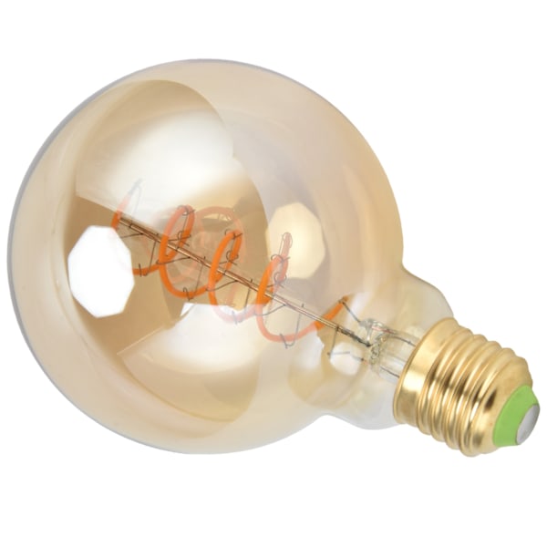 Glødelampe LED Dæmpbar Fleksibel Glødetråd Enkelt Spiral Retro E27 4W Varm Hvid Glødelampe 110V Guld