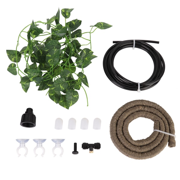 Djungelhabitat Flexibel Simulerad Rotting Atomizer Enhet Set för Reptil Terrarium(typ1)