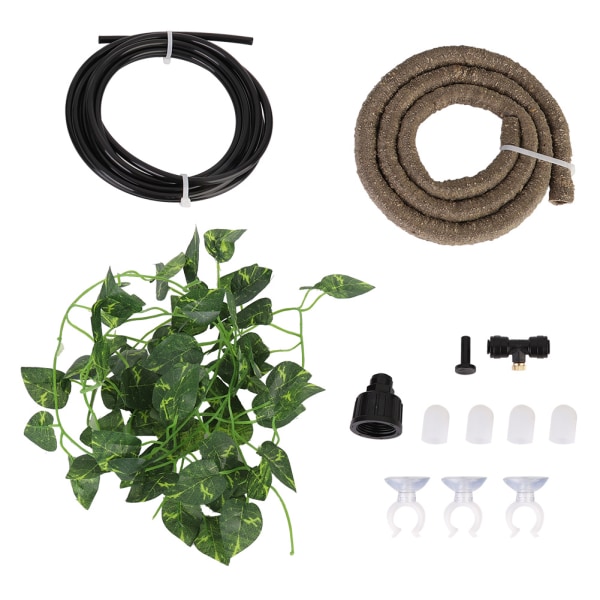 Djungelhabitat Flexibel Simulerad Rotting Atomizer Enhet Set för Reptil Terrarium(typ1)