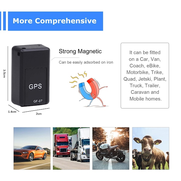Precisions GPS-spårningsenhet, handhållen eller fordonskompatibel positioneringssystem i realtid, full global täckning utan abonnemang