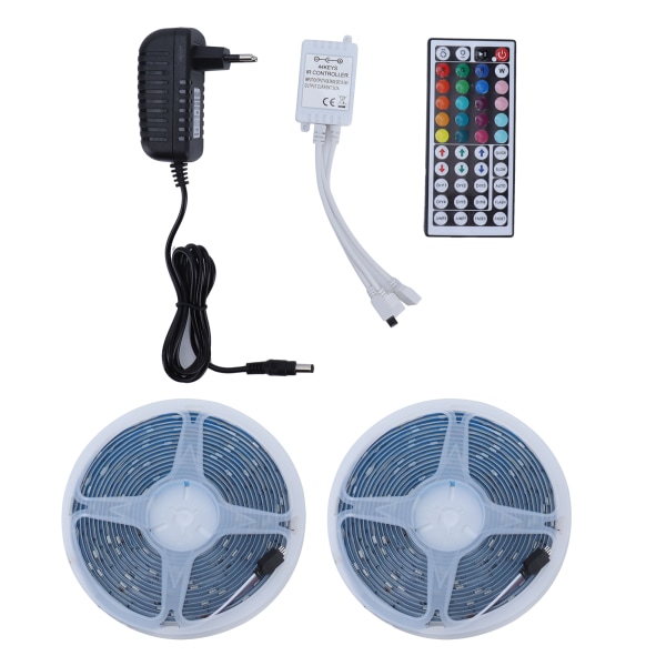 LED-remsa 5050SMD RGB-färgväxlande lampa IP65 Utomhusdekoration 10m 12V EU 100-240V