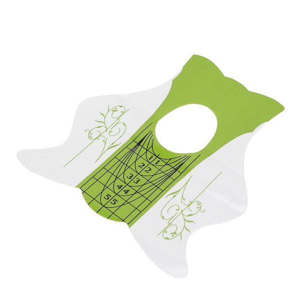 100 stk. Negle Manicure Form Holder Neglekunst Tip Forlængelse Guide Sticker Manicure Værktøjer (YC01)
