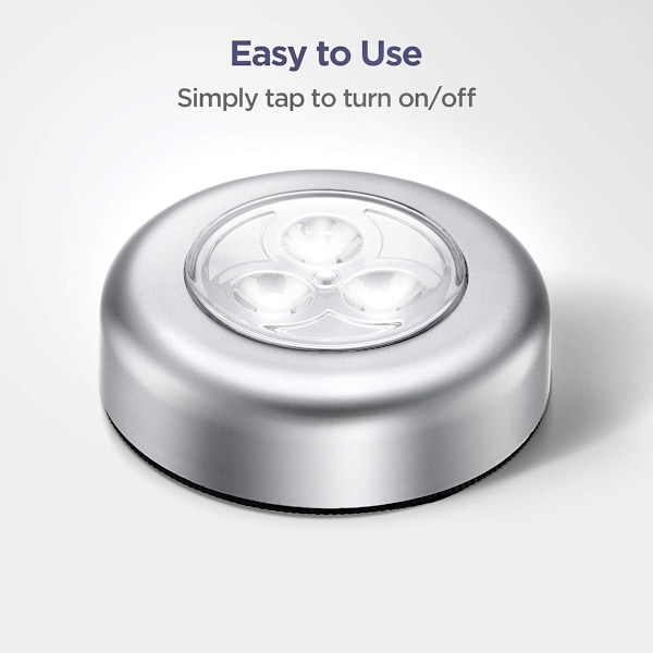 Rörelsesensor Touch-lampa, Självhäftande Batteridriven Skåplampa