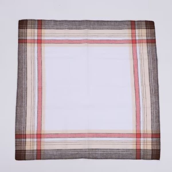 12-pack Herrnäsdukar Bomull 40x40 cm, Bomullsnäsduk - Klassisk Rutig Design