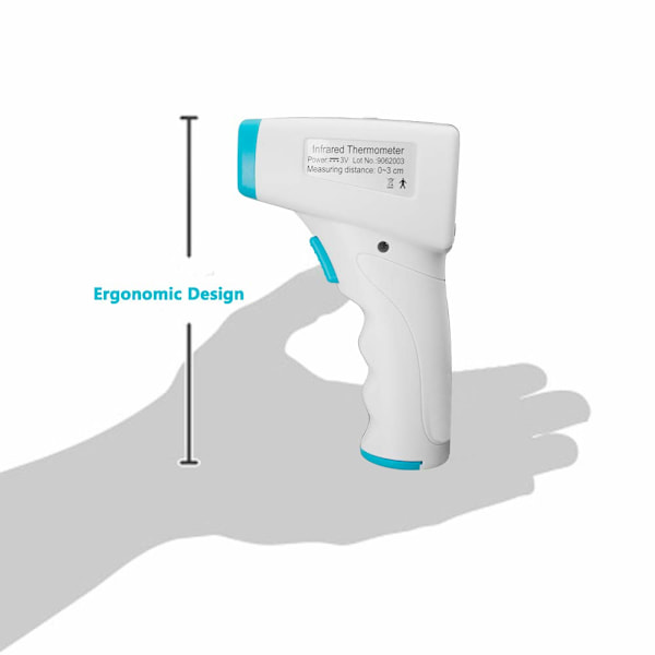 Smart beröringsfri termometer med högprecisionssensor, ergonomisk design för snabba temperaturkontroller