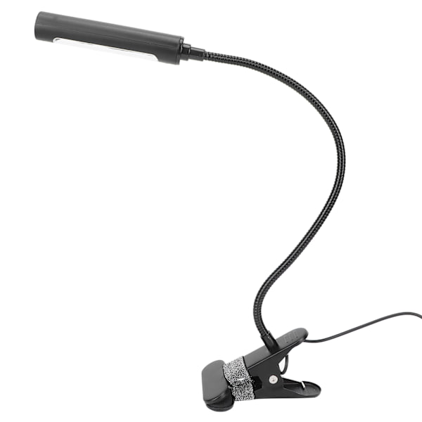 LED-klemme på lys øyebeskyttelse tatovering sminke USB-lading neglekunst skrivebordslampe svart