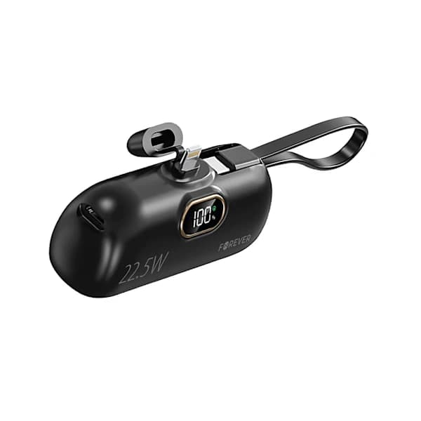 mini powerbank MTB-100 22.5W 5000 mAh Lightning sort