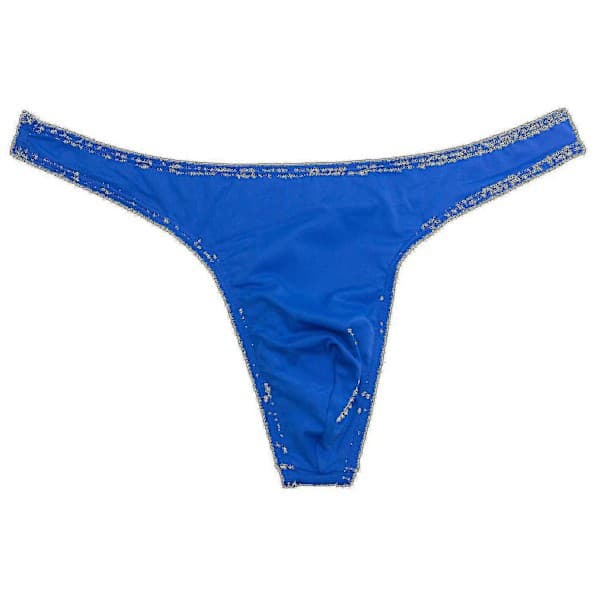 Herrstringtrosor, 4-pack, svart och blå, XXL