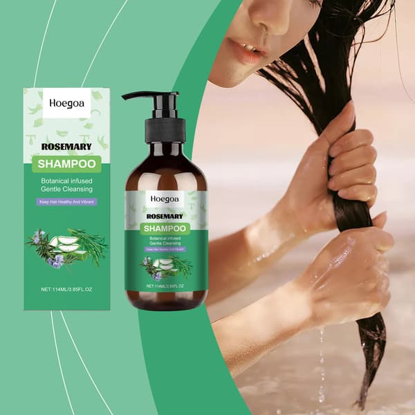 Rosmariinishampoo - Ravitseva, kosteuttava ja silottava shampoo päänahan puhdistukseen