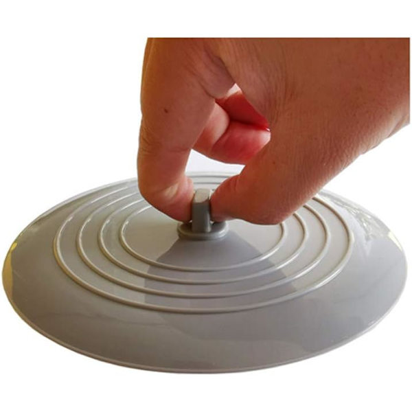 Silikonavløpsstoppere Universelle badekarpropper og kjøkkenvaskpropper 15 cm diameter Vaskpropper for vaskerom og kjøkken