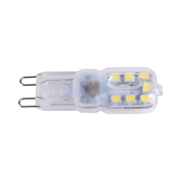 10 stk AC220V 2835 SMD plast energisparende spotlight maislys LED-pærelampe kald hvit 3W