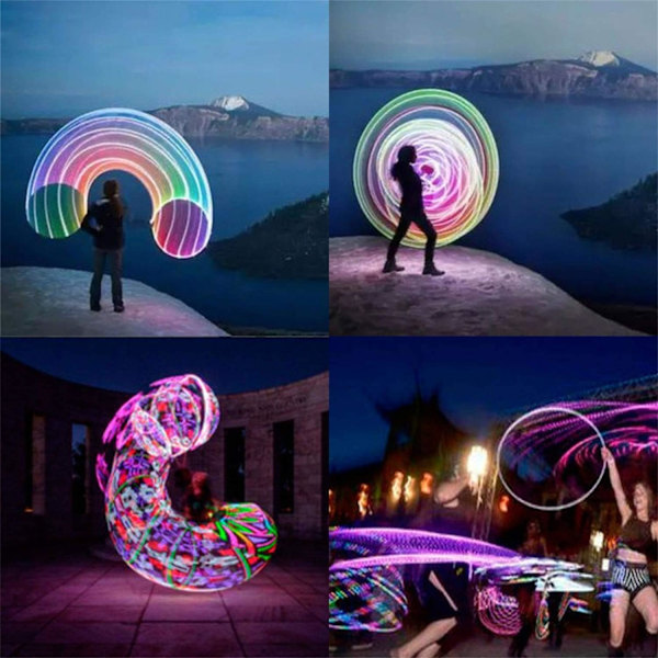 LED hula hoop, färgförändrande