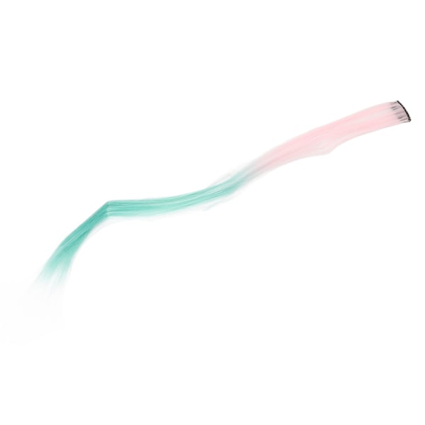 10 st Hårklämmor för Långt Hår, Individuellt Förpackade, Hårtillbehör, Clip-in Hårförlängning, Rosa Gradient Gräsgrön