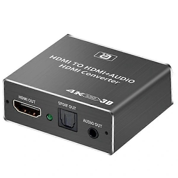 ljudextraktor, stöder HDCP, CEC, optisk TOSLINK, SPDIF och 3,5 mm RCA-ljudkonvertering, och stöder 4K x 2K 3D-ljudutgång.