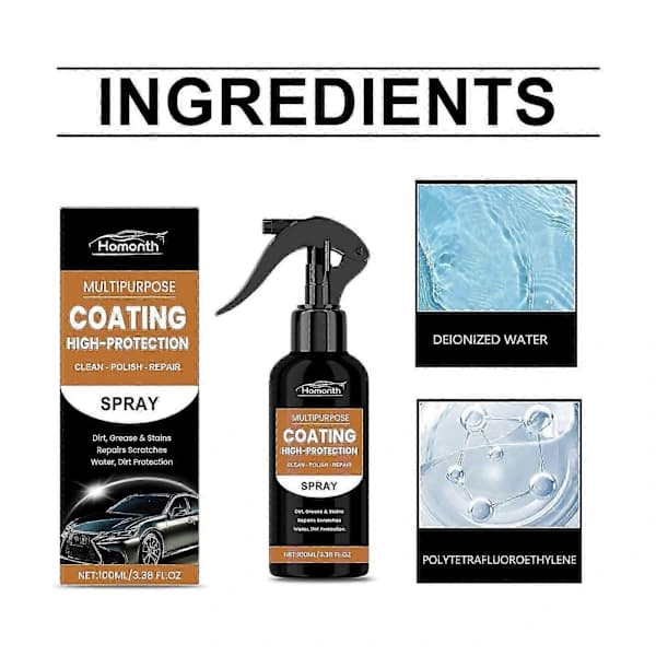 Multifunksjonell billakkspray - Rustfjerning, reparasjon og metallbeskyttelse, 100 ml