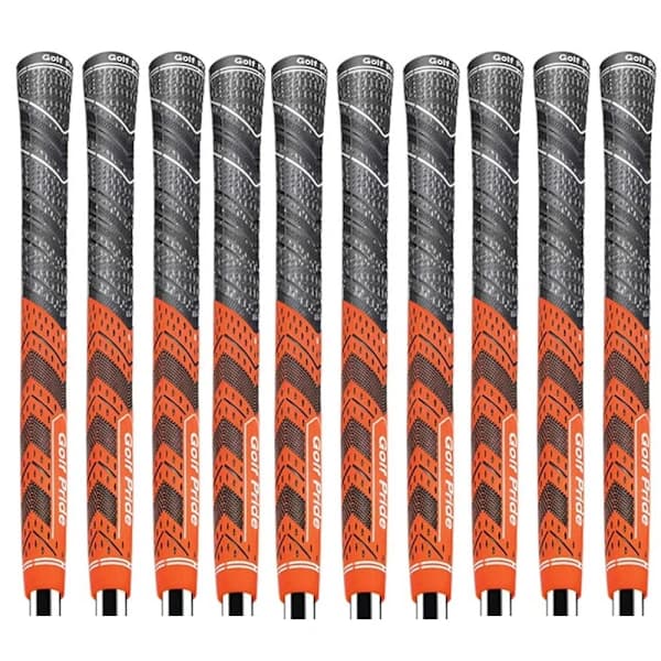 10 st Golf Pride MCC PLUS 4 Golfgrepp Standardstorlek Orange