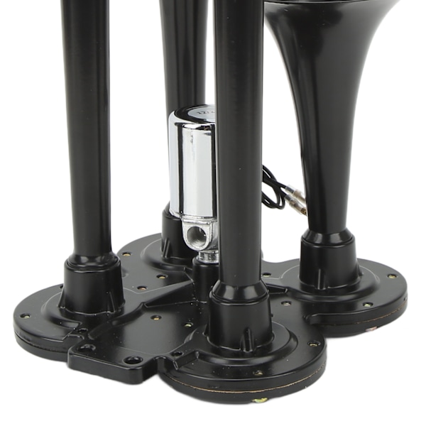 4 Trompeter Luftkompressor Horn 150DB 12V Super Høy Universal Passform for Biler Lastebiler Båter Tog