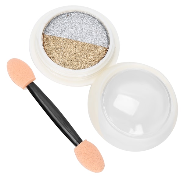 3 st Mirror Nail Powder Dubbelfärgad Nagelkonst Glitter Pigmentpulver Manikyrverktyg #02 (Laser)