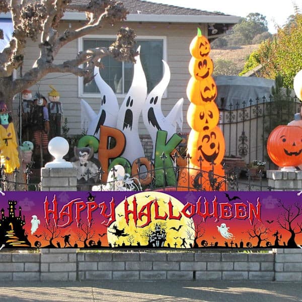 Halloween Kummitustalon Tausta - Pelottava Yö