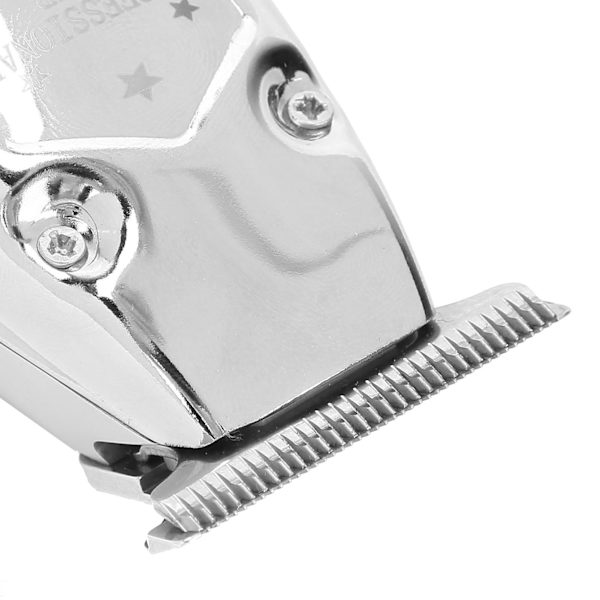 LCD-display Elektrisk Hårtrimmer Hög Effekt Gyllene Hårtrimmer Stylingverktyg för Män Silver