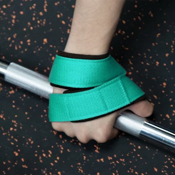 Polstrede figur 8-stropper Dødløft Vægtløftning Håndled V-STROPS-ARM GRØN