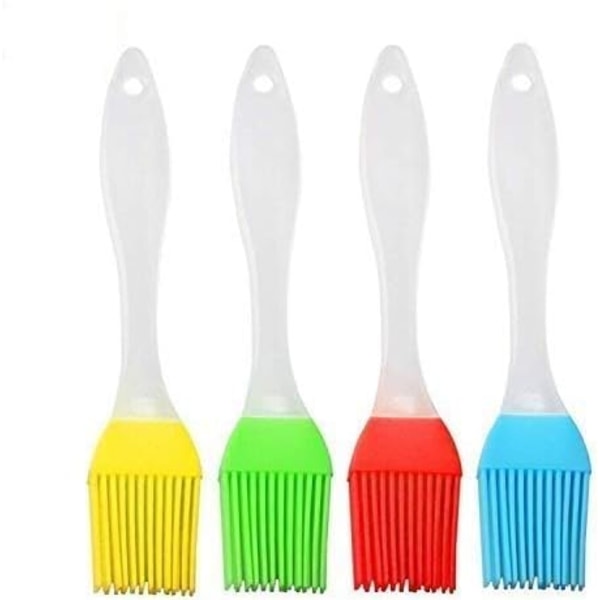 Kitchen Brush, Yuanzi Silicone Pastry Brush High Temperature Resistant Baking Cooking Brush for Barbecue Cakes Cooking (4 Pack)