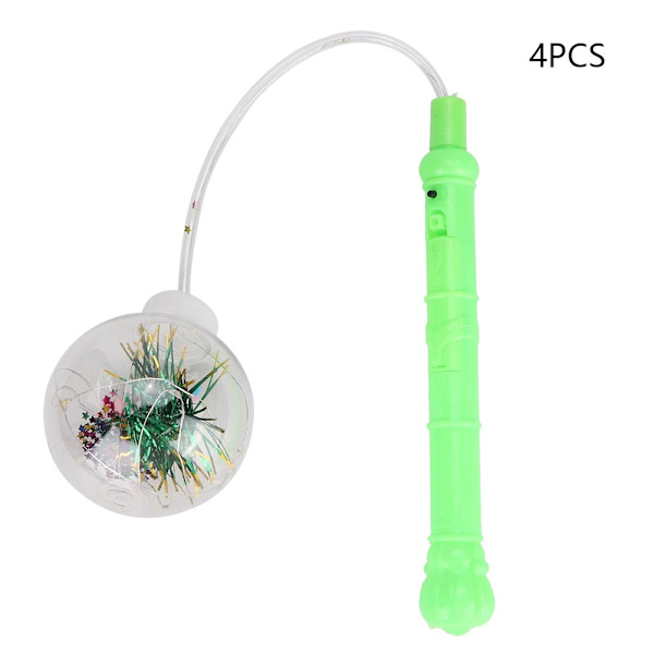Fargerike LED Ball Lys Leke Dekor for Bursdagsfest Dekorasjon Gave (4stk)