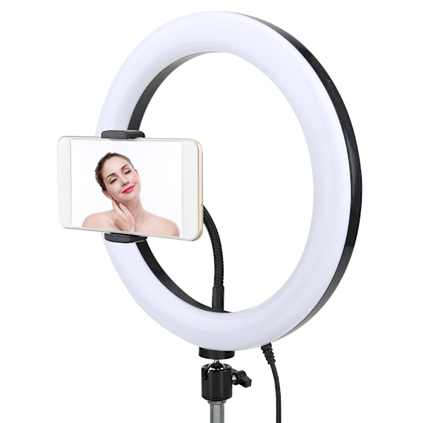 10\" 26cm LED-ringlys RGB-fylllys for selfie live med fjernkontroll i metall