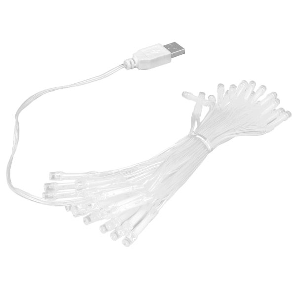 5m ljusslinga 50LEDs USB-strömförsörjning blå ljusslinga dekorativa ljusslingor för inomhusfest