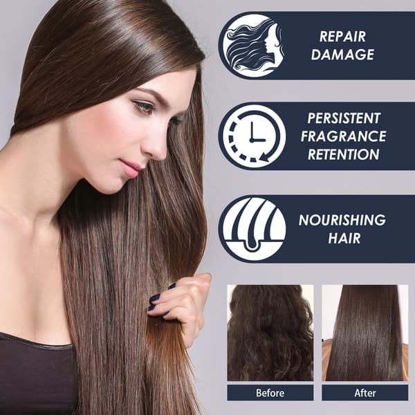 Keratin Utjämnande Behandlingskräm, Reparerande Silkeslen Hårmask Behandlingskräm