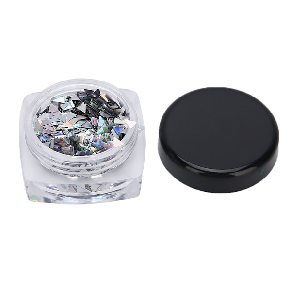 8 st Nail Sequins DIY Nagelsmycke Dekoration Glittrande Sequins Tillbehör för Nagelsalong