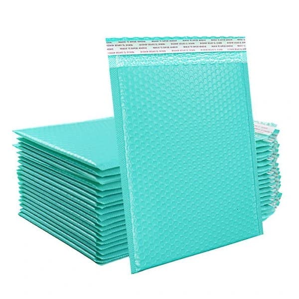50 st. bubbelpåsar för postförpackning, självhäftande, lättviktiga, vadderade kuvert för postförsändelser, presentförpackning, 25 st.