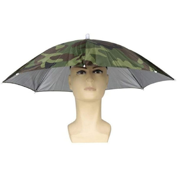 Hopfällbart paraply parasoll hatt