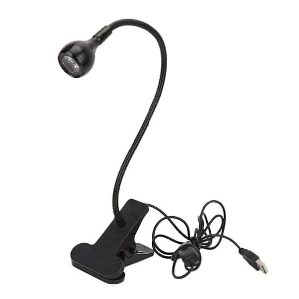 (Sort) Mini UV-lampe - MXZZAND - 360° justerbar - Negletørrer - Multifunktionel - Sort