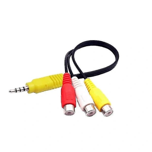 Video AV-komponentadapterkabelerstatning for TCL TV, 3 RCA til 3,5 mm